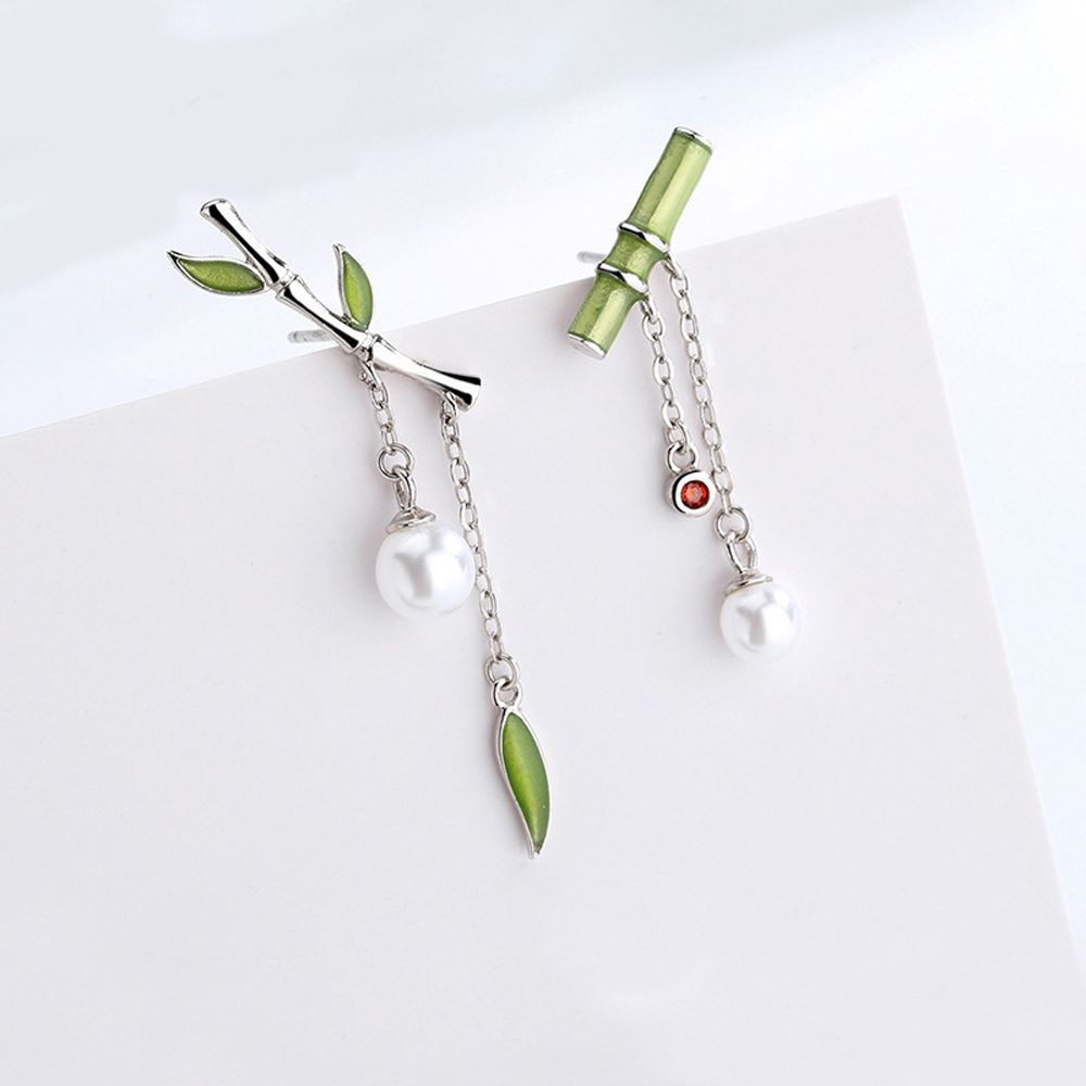 Cute Vintage Sweet Bamboo Women Asymmetric Earrings Dangle Drop Earrings Pearl Fashion Jewelry зелений
Cute Vintage Sweet Bamboo Women Asymmetric Earrings Dangle Drop Earrings Pearl Fashion Jewelry зелений