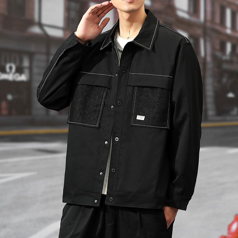 Men s spring and autumn denim jackets, men s new Korean trendy tops, casual and versatile lapels, cargo thickened jackets 4XL
Men s spring and autumn denim jackets, men s new Korean trendy tops, casual and versatile lapels, cargo thickened jackets 4XL