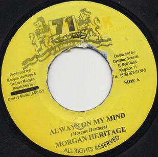 7inch Record MORGAN HERITAGE - Always On My Mind NONE 71 Records Jamaica Reggae, Ska & Dub Used
7inch Record MORGAN HERITAGE - Always On My Mind NONE 71 Records Jamaica Reggae, Ska & Dub Used