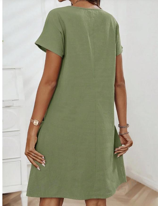 2025 Summer Women s Short-Sleeve Zipper Pocket Dress for Europe and America XXL
2025 Summer Women s Short-Sleeve Zipper Pocket Dress for Europe and America XXL