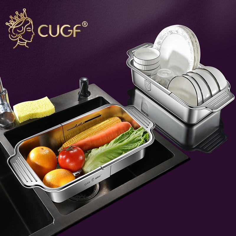 CUGF 304 Нержавеющая сталь Кухня Выдвижная посудомоечная машина Большая дренажная стойка Многофункциональная прямоугольная раковина Стойка для фильтра для воды Drainer basket
CUGF 304 Нержавеющая сталь Кухня Выдвижная посудомоечная машина Большая дренажная стойка Многофункциональная прямоугольная раковина Стойка для фильтра для воды Drainer basket