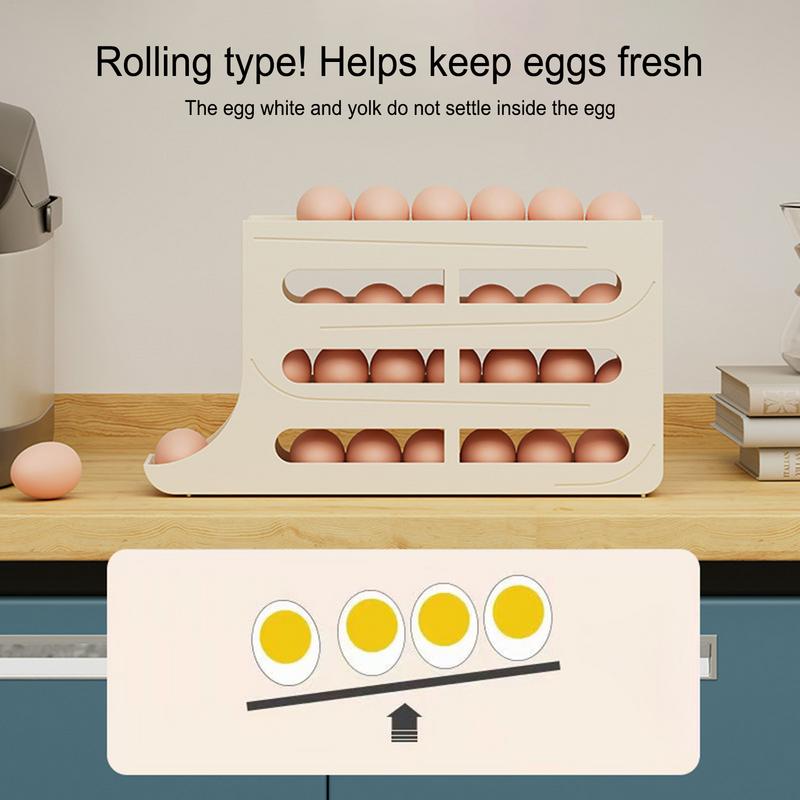Egg Holder For Counter Auto Rolling Fridge Egg Organizer 4-layer Slide Drop Tray Shelf Space-saving Clear Visibility For RV світло-жовтого кольору
Egg Holder For Counter Auto Rolling Fridge Egg Organizer 4-layer Slide Drop Tray Shelf Space-saving Clear Visibility For RV світло-жовтого кольору