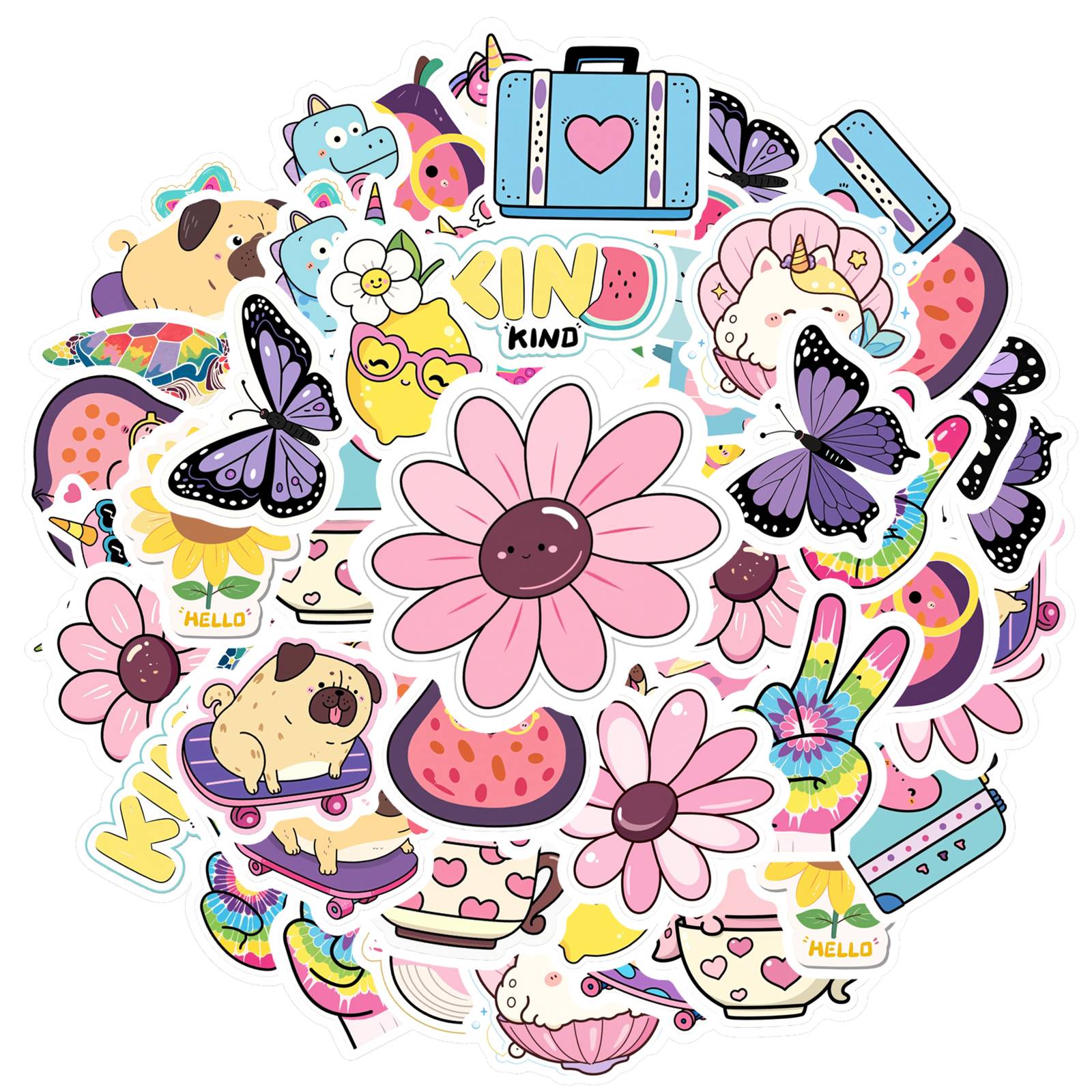 35pcs Colorful Flowers Stickers Cute Unicorn Cute Sticker Pack DIY Stickers For Suitcase Fridge Phone Luggage Laptop Guitar Car
35pcs Colorful Flowers Stickers Cute Unicorn Cute Sticker Pack DIY Stickers For Suitcase Fridge Phone Luggage Laptop Guitar Car