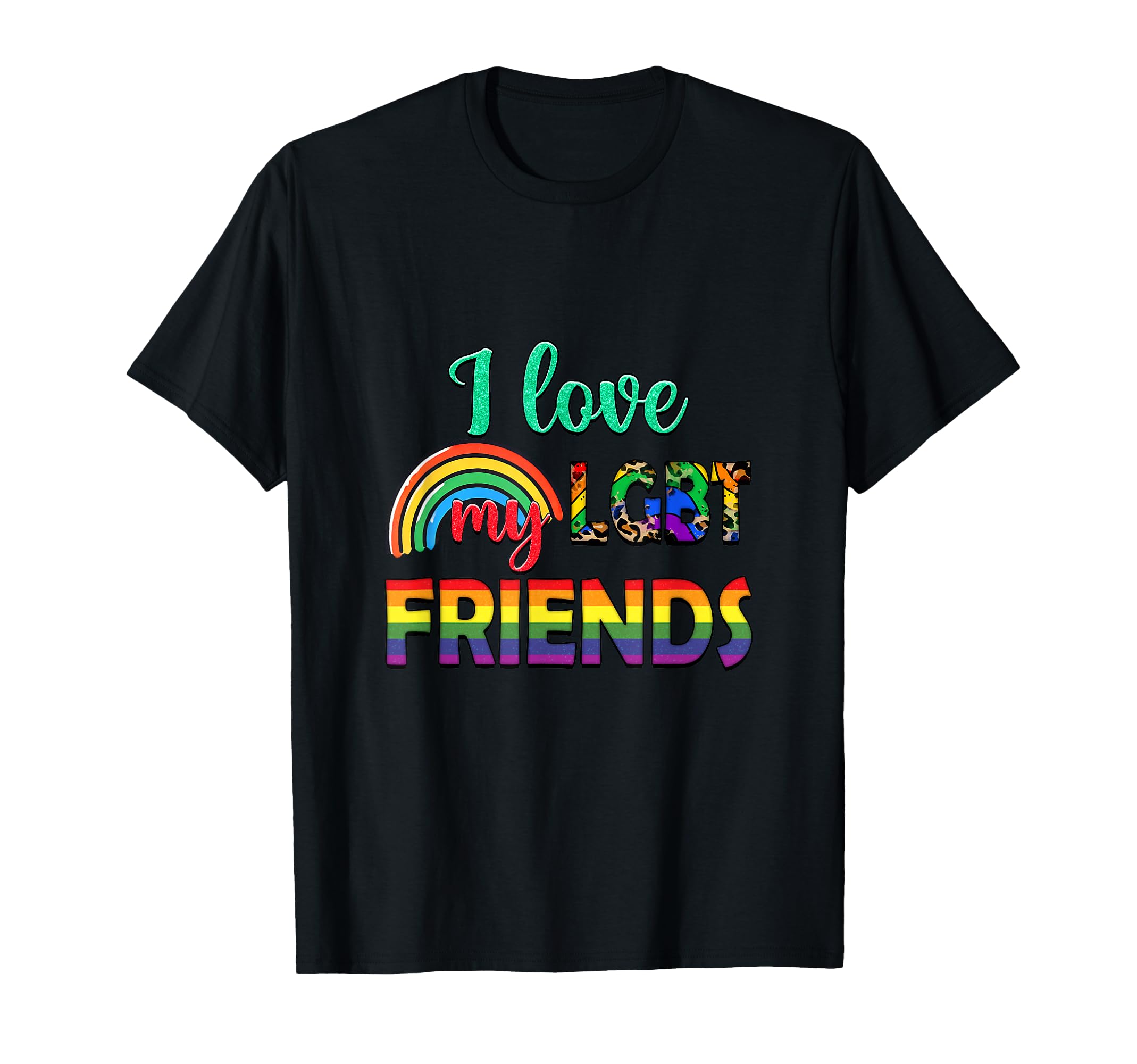 I Love My LGBTQ Friends Rainbow Gay Pride T-Shirt чорний
I Love My LGBTQ Friends Rainbow Gay Pride T-Shirt чорний