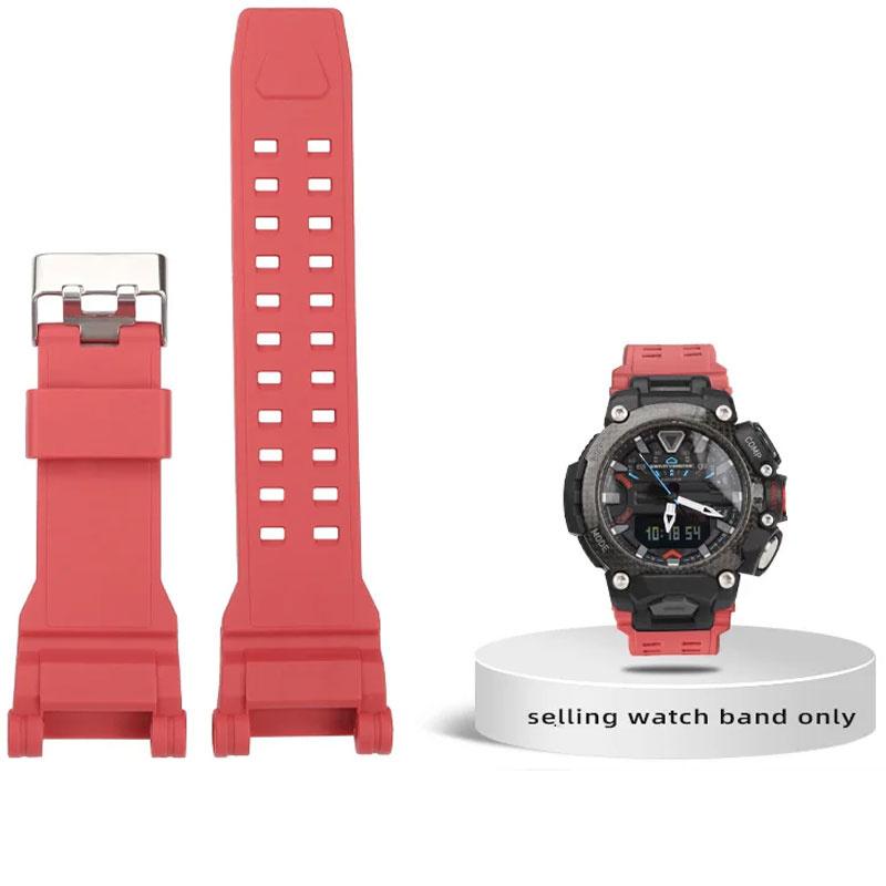 Для ремінця для годинника Casio Gshock Series GR-B200 Чоловічий водонепроникний силіконовий ремінець для годинника GR-B2001B Спеціальний увігнутий гумовий браслет Red Silver
Для ремінця для годинника Casio Gshock Series GR-B200 Чоловічий водонепроникний силіконовий ремінець для годинника GR-B2001B Спеціальний увігнутий гумовий браслет Red Silver