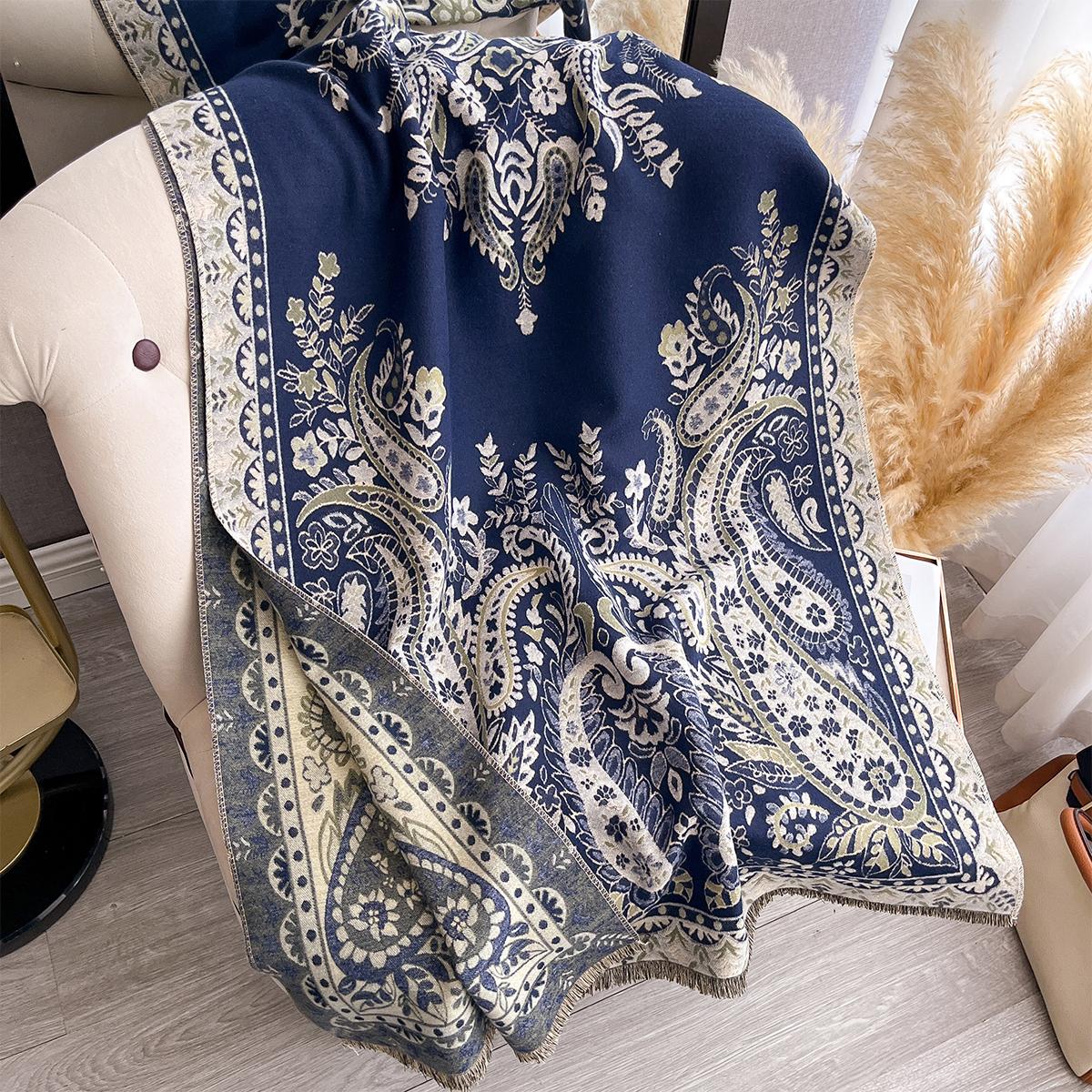 Women Thick Winter Warm Paisley Print Imitation Cashmere Scarf Luxury Shawl Wraps Bufanda Female Pashmina Blanket Poncho Stoles
Women Thick Winter Warm Paisley Print Imitation Cashmere Scarf Luxury Shawl Wraps Bufanda Female Pashmina Blanket Poncho Stoles