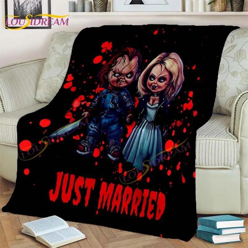 Horror Movie Chucky Throw Blanket Chucky and Tiffany Flannel Blanket Personalized Winter Warm Blanket Picnic Blanket Blanket for Gift All Seasons
Horror Movie Chucky Throw Blanket Chucky and Tiffany Flannel Blanket Personalized Winter Warm Blanket Picnic Blanket Blanket for Gift All Seasons