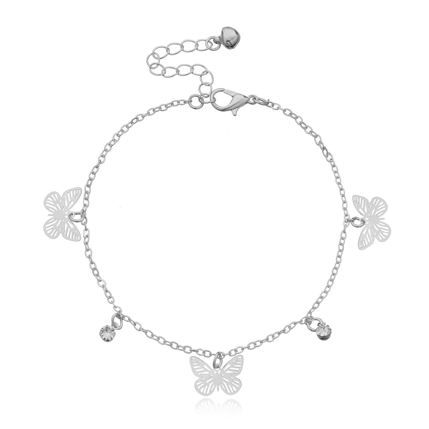 Accessories, new hollow alloy butterfly beach anklet women, fashionable and popular personality trend foot accessories срібний
Accessories, new hollow alloy butterfly beach anklet women, fashionable and popular personality trend foot accessories срібний