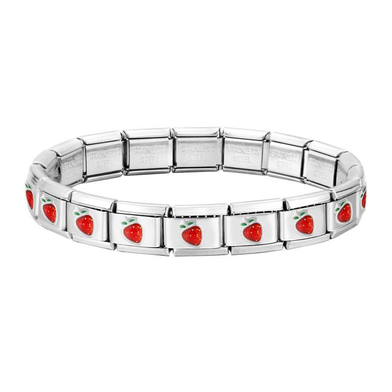 Y2K Cute Cherry Strawberry Italian Charms Links Bracelet Stainless Steel Elastic Bangle Men Women DIY Making Jewelry Gifts
Y2K Cute Cherry Strawberry Italian Charms Links Bracelet Stainless Steel Elastic Bangle Men Women DIY Making Jewelry Gifts