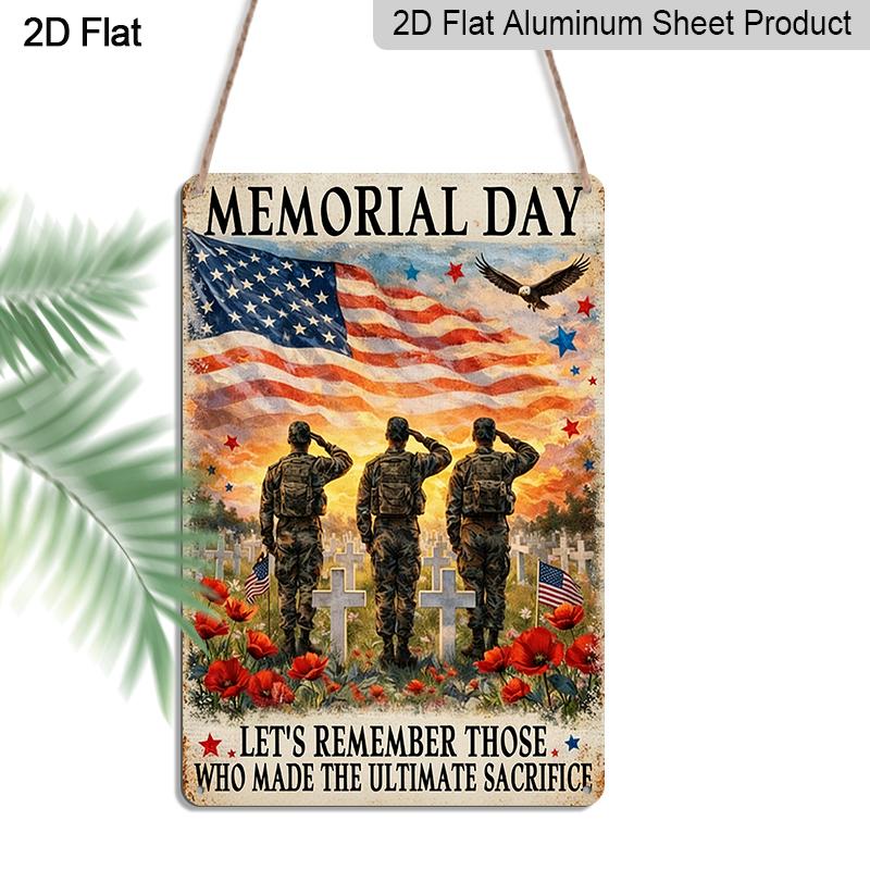2D Falt 1pc 11.81X7.87inch- Memorial Day Let S Remember Aluminum Decorative Sign, Patriotic Metal Art Sign, Memorial Day Home Wall Decor, Gift for 20*30cm
2D Falt 1pc 11.81X7.87inch- Memorial Day Let S Remember Aluminum Decorative Sign, Patriotic Metal Art Sign, Memorial Day Home Wall Decor, Gift for 20*30cm