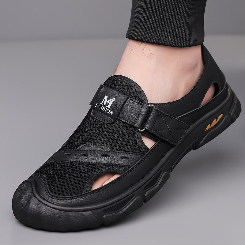 Sandals men s trendy 2025 summer new breathable bag head mesh shoes men s casual versatile soft-soled hollow shoes 44 чёрный
Sandals men s trendy 2025 summer new breathable bag head mesh shoes men s casual versatile soft-soled hollow shoes 44 чёрный