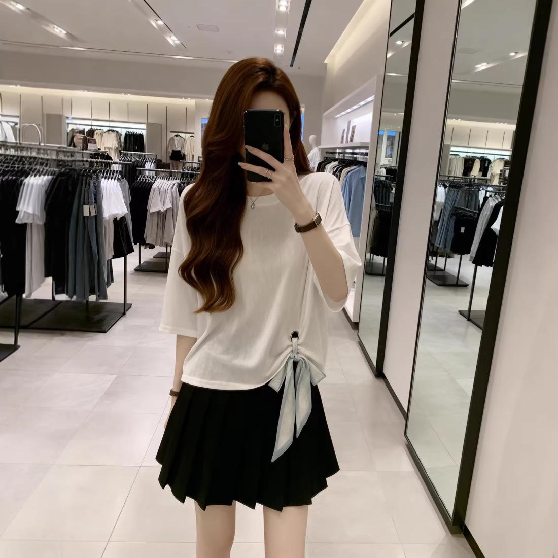 2026 Summer Women s Plus Size Loose Casual Knit T-shirt with Round Neck and Ribbon Design L off білий колір
2026 Summer Women s Plus Size Loose Casual Knit T-shirt with Round Neck and Ribbon Design L off білий колір