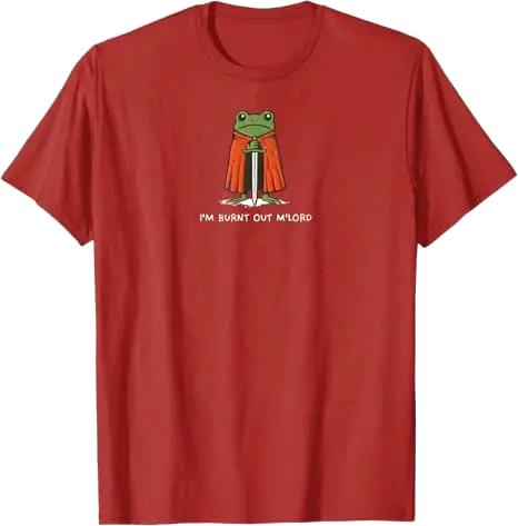 Im Burnt Out MLord Funny Knight Frog Meme Women TShirt Y2k Dramatic Humor A Knight Frog in A Robe Art Aesthetic Clothes Tees 4XL
Im Burnt Out MLord Funny Knight Frog Meme Women TShirt Y2k Dramatic Humor A Knight Frog in A Robe Art Aesthetic Clothes Tees 4XL