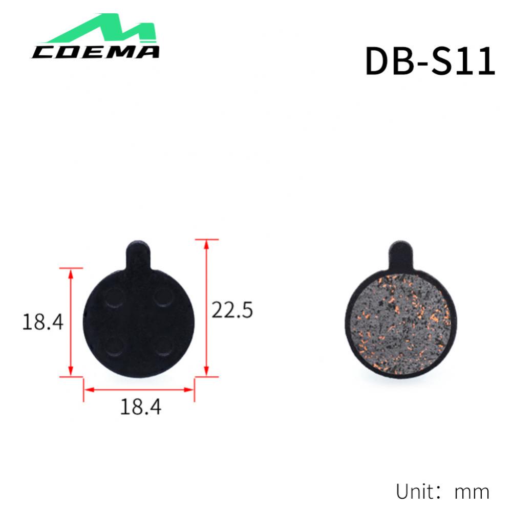 1шт тормозные колодки стальная задняя пластина простая установка прочный дисковый тормоз материал медное волокно полуметаллические колодки смола
