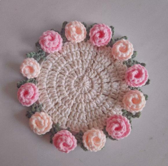 Handmade Knitted Rose Coaster, Cute Floral Coaster, Crocheted Flower Pot, Bohemian Style Fabric Decoration, Table Decoration, Durable Coaster рожевий
Handmade Knitted Rose Coaster, Cute Floral Coaster, Crocheted Flower Pot, Bohemian Style Fabric Decoration, Table Decoration, Durable Coaster рожевий