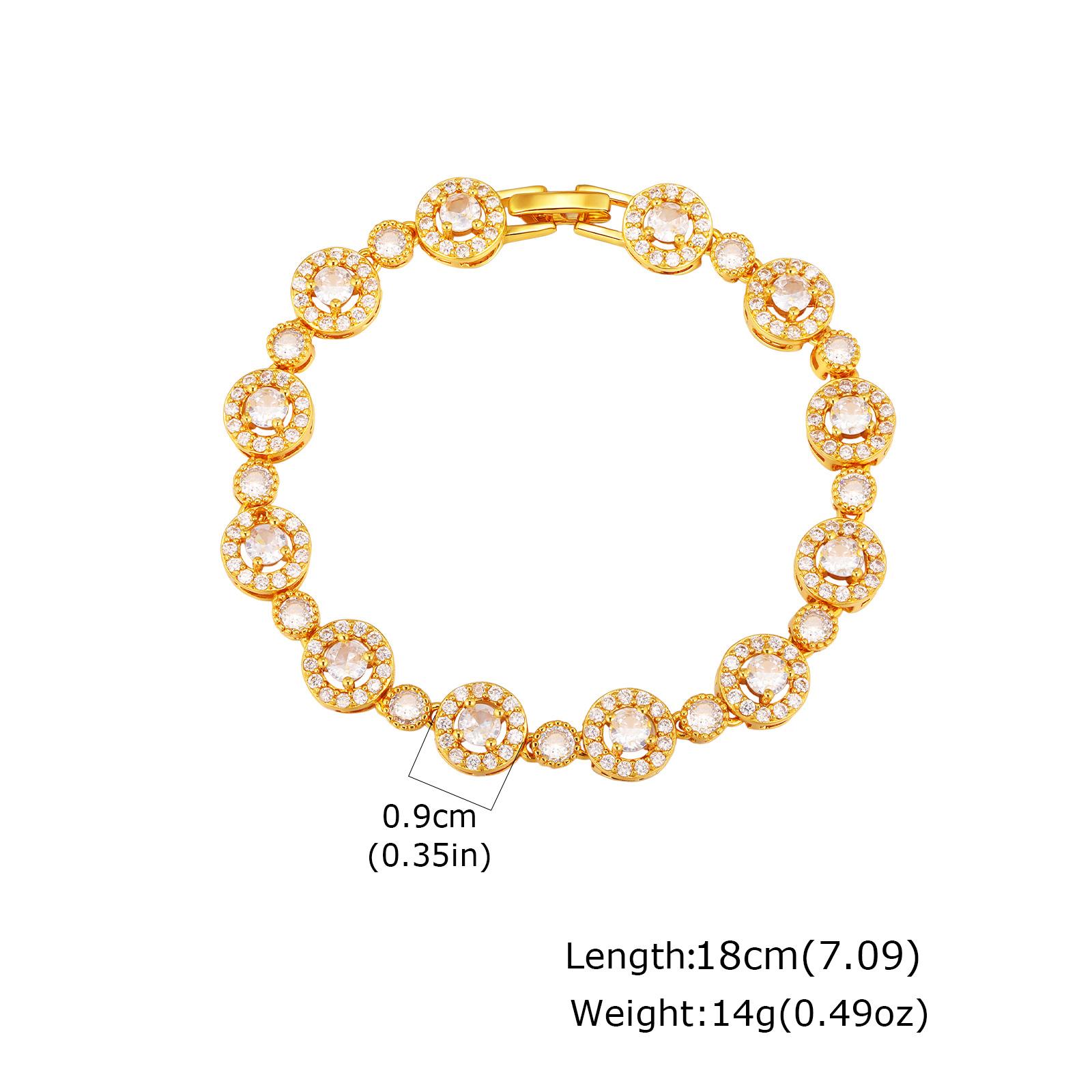 Shiny Cubic Zircon Metal Bracelet, 14K Gold Plated Chunky Link Stackable Bracelet, Fashion Elegant Jewelry For Women Girl Gift
Shiny Cubic Zircon Metal Bracelet, 14K Gold Plated Chunky Link Stackable Bracelet, Fashion Elegant Jewelry For Women Girl Gift