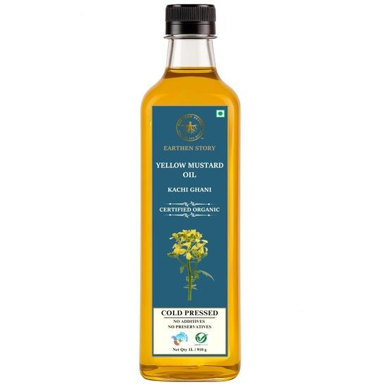 Earthen Story Certified Organic Yellow Mustard Oil 1 Litre | Lab tested for 230+ pesticides |NPOP Certified | Omega-3 & Omega-6 1L
Earthen Story Certified Organic Yellow Mustard Oil 1 Litre | Lab tested for 230+ pesticides |NPOP Certified | Omega-3 & Omega-6 1L