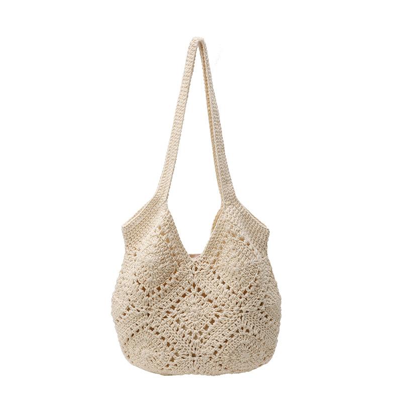 Bag Casual Large Capacity Shoulder Armpit Bag Seaside Vacation Beach Bag білий
Bag Casual Large Capacity Shoulder Armpit Bag Seaside Vacation Beach Bag білий