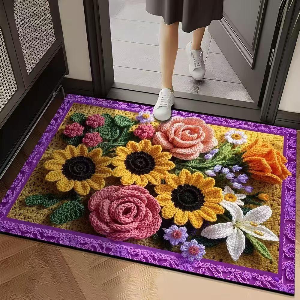 Flower Mat Woven Wind Entrance Dirt Resistant Door Mat Bathroom Absorbent Anti Slip Foot Mat Available in Multiple Scenarios 40x40cm
Flower Mat Woven Wind Entrance Dirt Resistant Door Mat Bathroom Absorbent Anti Slip Foot Mat Available in Multiple Scenarios 40x40cm