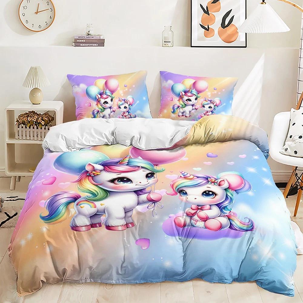 Cartoon Unicorn Bedding Set Kid Girls Duvet Cover Queen King Double Duvet Cover Pillowcase 2/3 Gift Soft Bedroom Decoration Baby 100x135cm
Cartoon Unicorn Bedding Set Kid Girls Duvet Cover Queen King Double Duvet Cover Pillowcase 2/3 Gift Soft Bedroom Decoration Baby 100x135cm