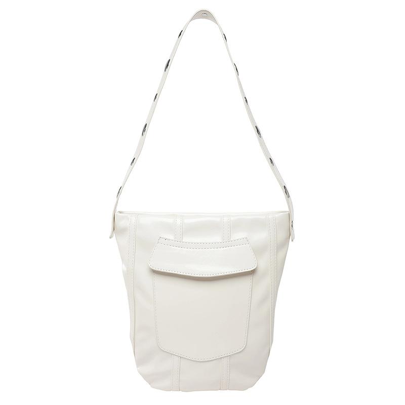 Casual versatile niche bucket bag women s summer new fashionable solid color shoulder bag commuter simple underarm bag One size білий
Casual versatile niche bucket bag women s summer new fashionable solid color shoulder bag commuter simple underarm bag One size білий