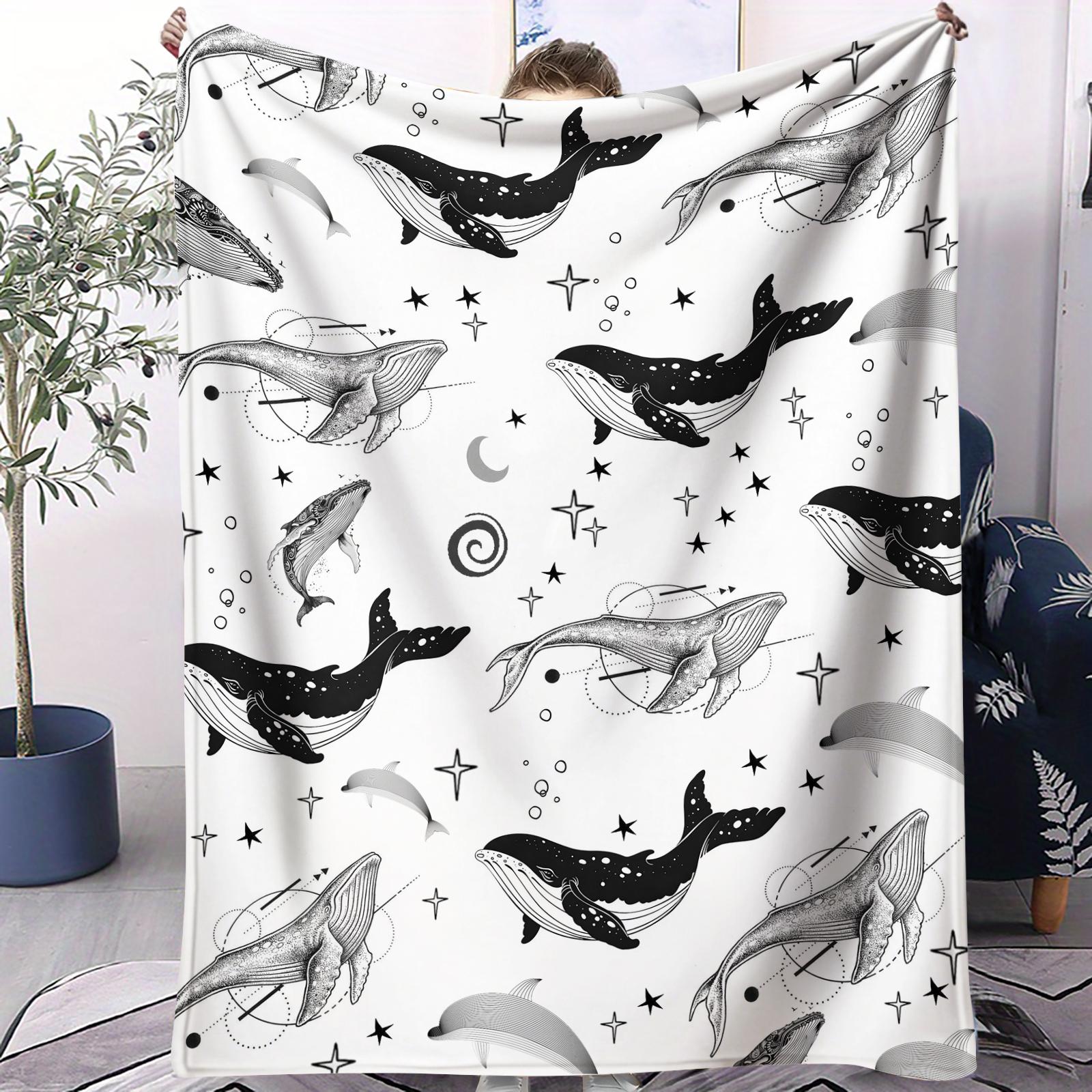 Whale Patterned Blanket Is A Soft And Comfortable Small Blanket Suitable For Use Dormitories Living Rooms Sofas And All Seasons 70x100cm
Whale Patterned Blanket Is A Soft And Comfortable Small Blanket Suitable For Use Dormitories Living Rooms Sofas And All Seasons 70x100cm
