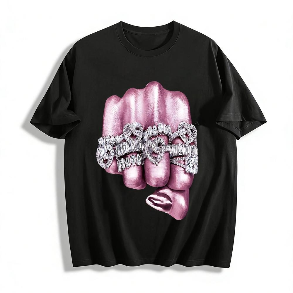 Luxury Diamond Ring Print T-Shirt Trendy Street Style Loose Casual Top for Fashion-forward Men and Women Pure cotton T-shirt 6XL
Luxury Diamond Ring Print T-Shirt Trendy Street Style Loose Casual Top for Fashion-forward Men and Women Pure cotton T-shirt 6XL