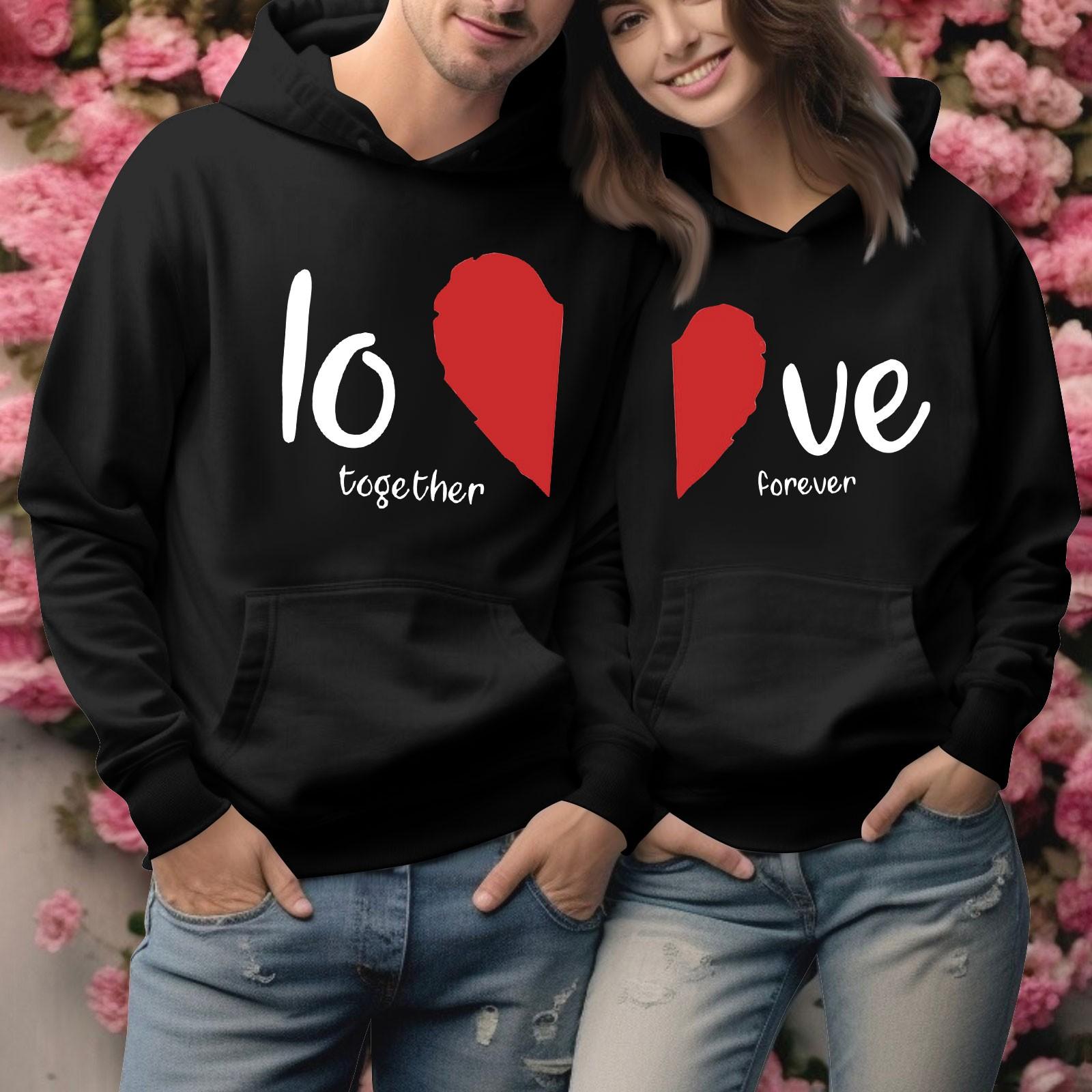 Мужской круглый вырез с длинным рукавом, пуловер с принтом ко Дню святого Валентина, парная толстовка XXL чёрный
Мужской круглый вырез с длинным рукавом, пуловер с принтом ко Дню святого Валентина, парная толстовка XXL чёрный