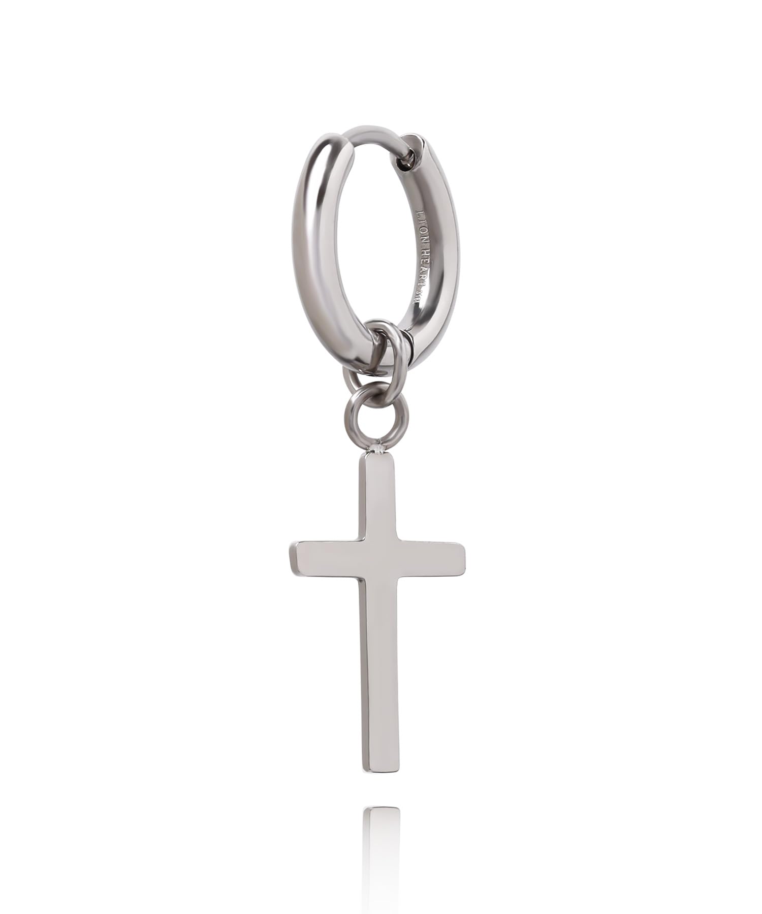 LION HEART Earrings Drop Hoop Stainless Steel 316L Cross Direct Silver LH-1 Earrings/Surgical (Hyperallergic) (Pouch Included)
LION HEART Earrings Drop Hoop Stainless Steel 316L Cross Direct Silver LH-1 Earrings/Surgical (Hyperallergic) (Pouch Included)