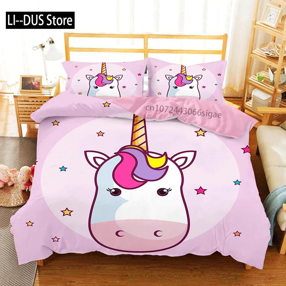 Comforter Unicorn Kids Girls Pink 3D Bedding Set Hot Sale Cartoon Bedcllothes Animal Printed Queen King Size Home S Comforter (quilt)-EU Single(135*200cm)3pcs
Comforter Unicorn Kids Girls Pink 3D Bedding Set Hot Sale Cartoon Bedcllothes Animal Printed Queen King Size Home S Comforter (quilt)-EU Single(135*200cm)3pcs
