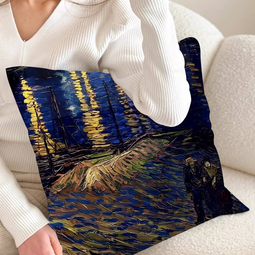 Van Gogh Starry Night Sunflower Personalized Picture Text Home Decorative Pillows Household Gifts 45x45cm 30x30 cm
Van Gogh Starry Night Sunflower Personalized Picture Text Home Decorative Pillows Household Gifts 45x45cm 30x30 cm