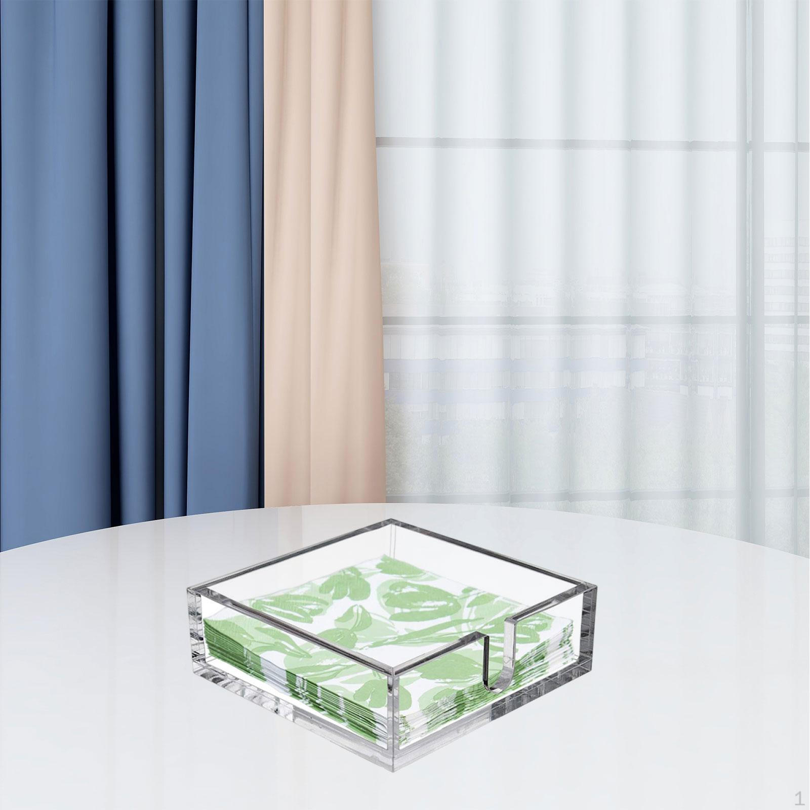 Napkin Holder Acrylic Ornament Multifunctional Decor Clear Sturdy Tissue Box Tray for Kitchen S
Napkin Holder Acrylic Ornament Multifunctional Decor Clear Sturdy Tissue Box Tray for Kitchen S