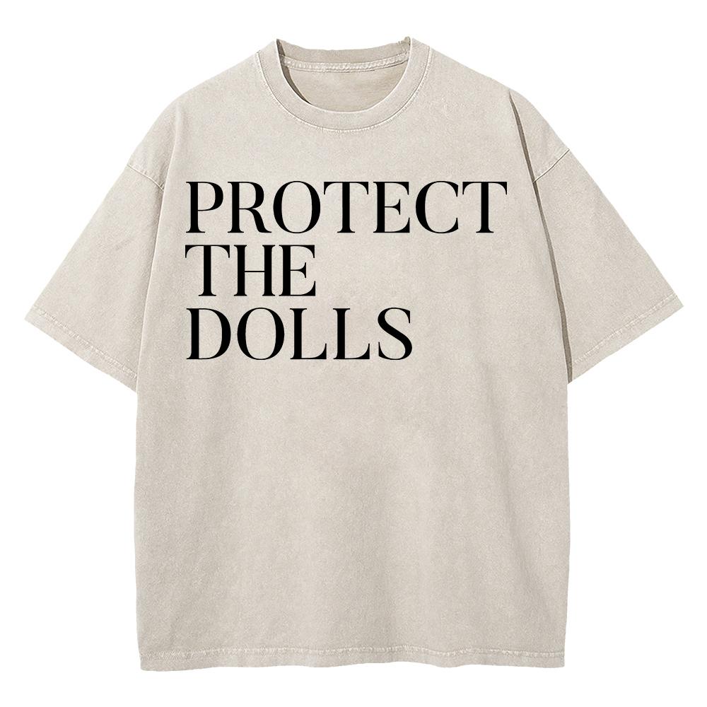 Cotton Vintage Washed Protect The Dolls T Shirt Fashion Men Letter Print TShirt Unisex High Quality Acid Wash Tees Shirts S
Cotton Vintage Washed Protect The Dolls T Shirt Fashion Men Letter Print TShirt Unisex High Quality Acid Wash Tees Shirts S