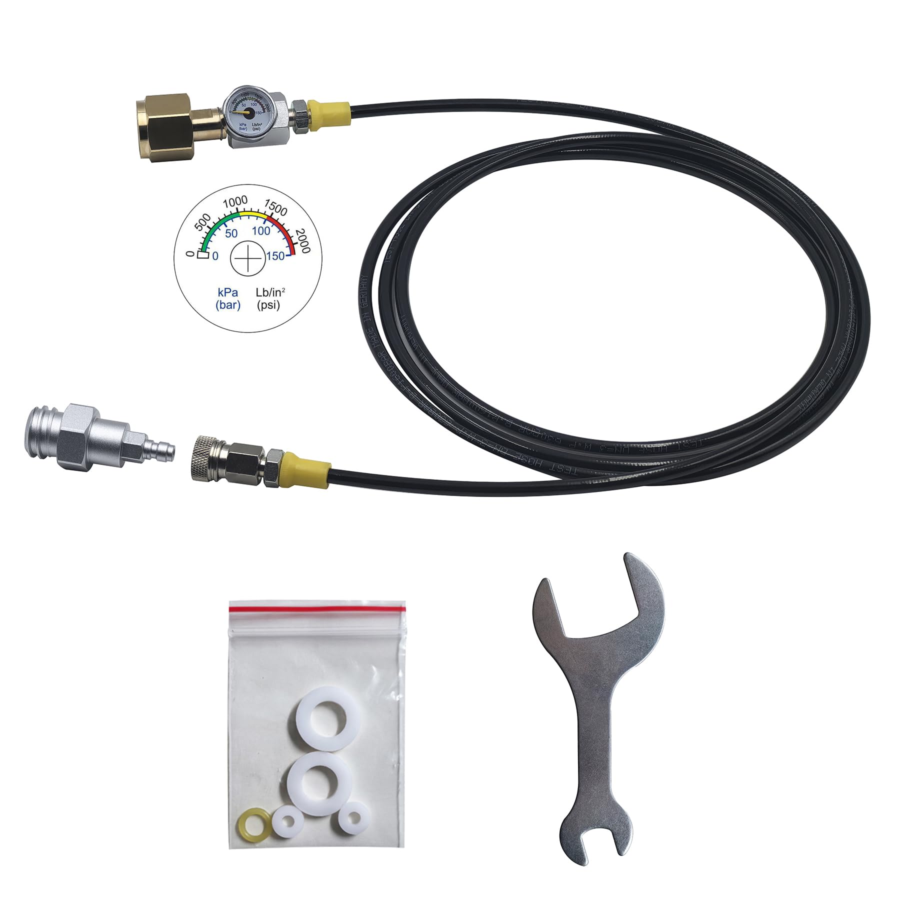 DRYHTEN Soda Water Machine Carbon Dioxide Gas Filling Unit 2.5m Pipe Pressure Gauge, TR 21 Interface
DRYHTEN Soda Water Machine Carbon Dioxide Gas Filling Unit 2.5m Pipe Pressure Gauge, TR 21 Interface