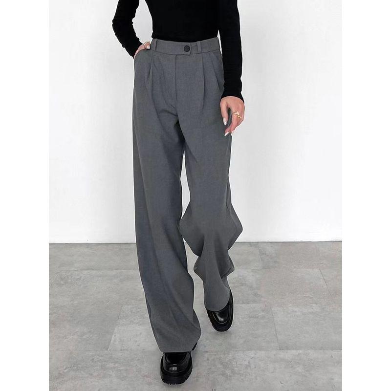 Fashion New Arrival Fall Fashion Casual Suit Pants High Waist Straight Pants High Waisted Casual Pants Grey S
Fashion New Arrival Fall Fashion Casual Suit Pants High Waist Straight Pants High Waisted Casual Pants Grey S
