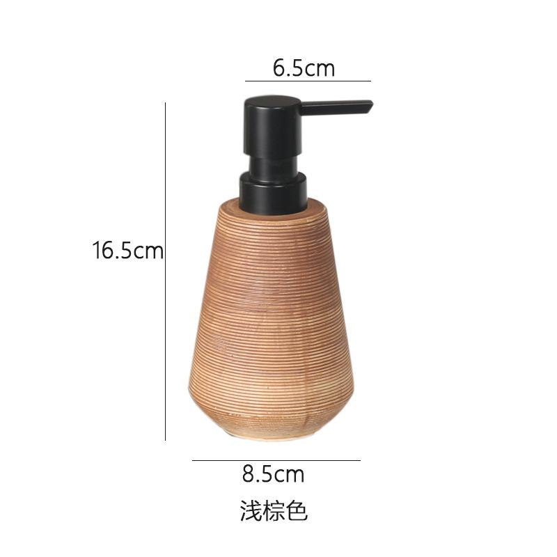 Nordic Ceramic Soap Dispenser Minimalist Hand Wash Pump Bottle for Hotel Bathroom світло-коричневого кольору
Nordic Ceramic Soap Dispenser Minimalist Hand Wash Pump Bottle for Hotel Bathroom світло-коричневого кольору