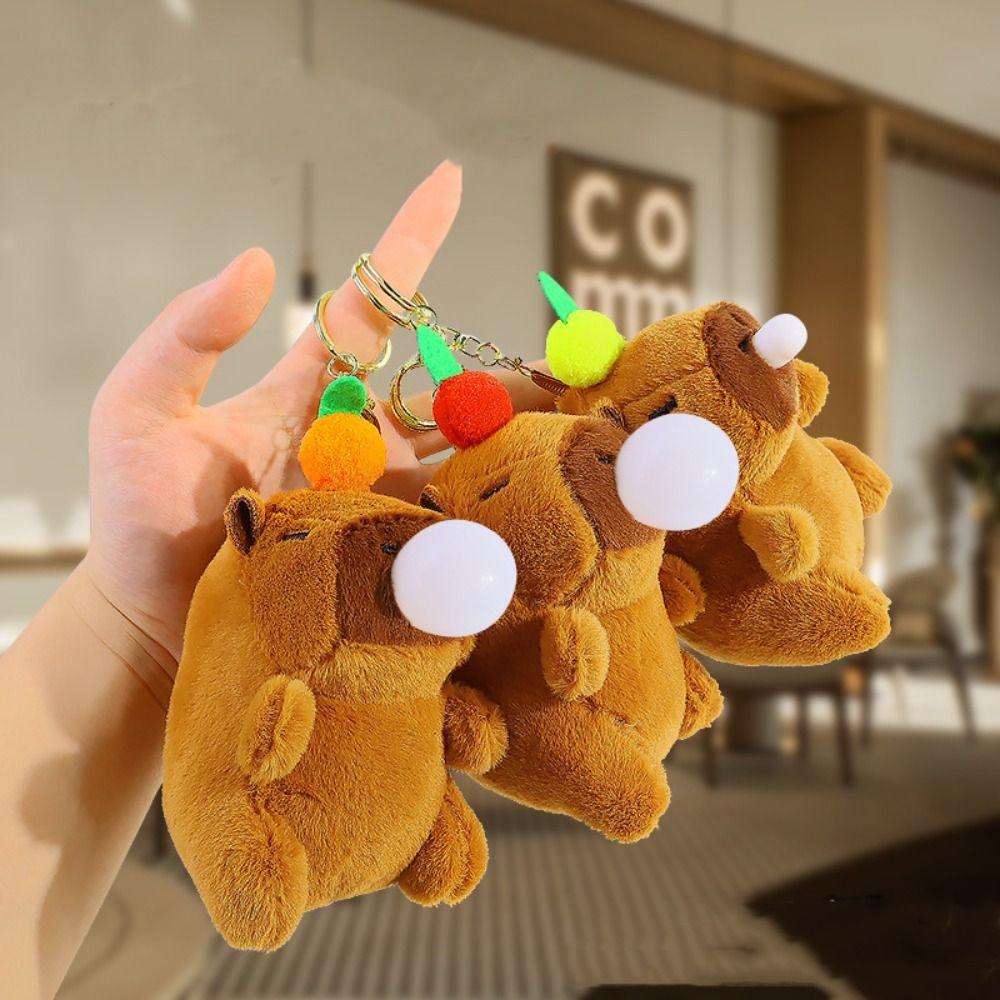 Fluffty Blowing Bubble Pendant Soft Stuffed Animals Toy Key Ring Capybara Plush Key Chain Couple рожевий
Fluffty Blowing Bubble Pendant Soft Stuffed Animals Toy Key Ring Capybara Plush Key Chain Couple рожевий