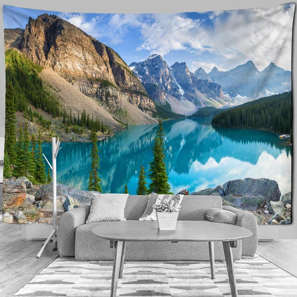 Mountain Rolling Lake Scenery Art Tapestry Golden Forest Wall Hanging Hippie Cloth Backdrop Beach Mat Dorm Home Decor 74x94cm(29x37in)
Mountain Rolling Lake Scenery Art Tapestry Golden Forest Wall Hanging Hippie Cloth Backdrop Beach Mat Dorm Home Decor 74x94cm(29x37in)