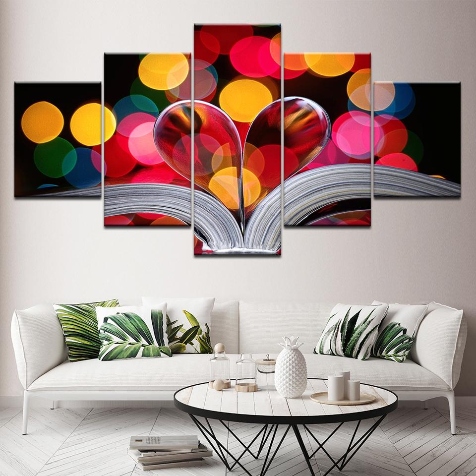 Heart-shaped colored abstract 5 Piece HD Wallpapers Art Canvas Print modern Poster Modular art painting Living Room Home Decor 20x35 20x45 20x55cm
Heart-shaped colored abstract 5 Piece HD Wallpapers Art Canvas Print modern Poster Modular art painting Living Room Home Decor 20x35 20x45 20x55cm