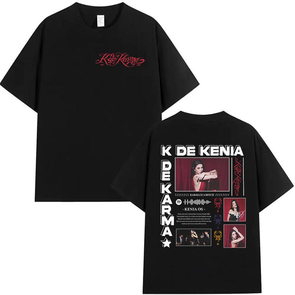 Kenia Os K De Karma Album Graphic T Shirt Unisex Women Vintage Gothic Oversized Cotton Tshirts Hip Hop Aesthetic Clothing Tshirt 4XL
Kenia Os K De Karma Album Graphic T Shirt Unisex Women Vintage Gothic Oversized Cotton Tshirts Hip Hop Aesthetic Clothing Tshirt 4XL