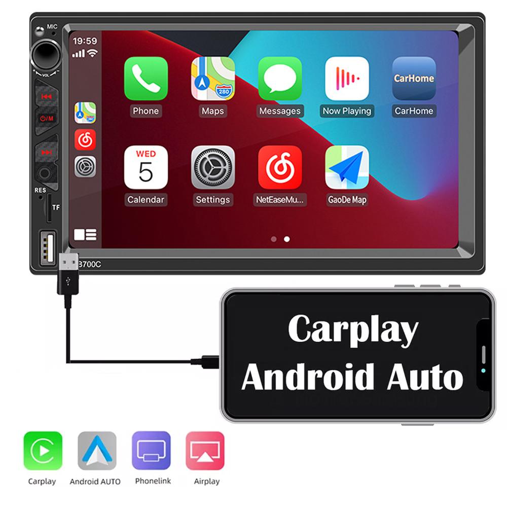 Автомобильное радио Carplay Универсальный мультимедийный плеер FM-приемник Bluetooth 7-дюймовый громкая связь 2 Din MP5 зеркало ссылка
Автомобильное радио Carplay Универсальный мультимедийный плеер FM-приемник Bluetooth 7-дюймовый громкая связь 2 Din MP5 зеркало ссылка