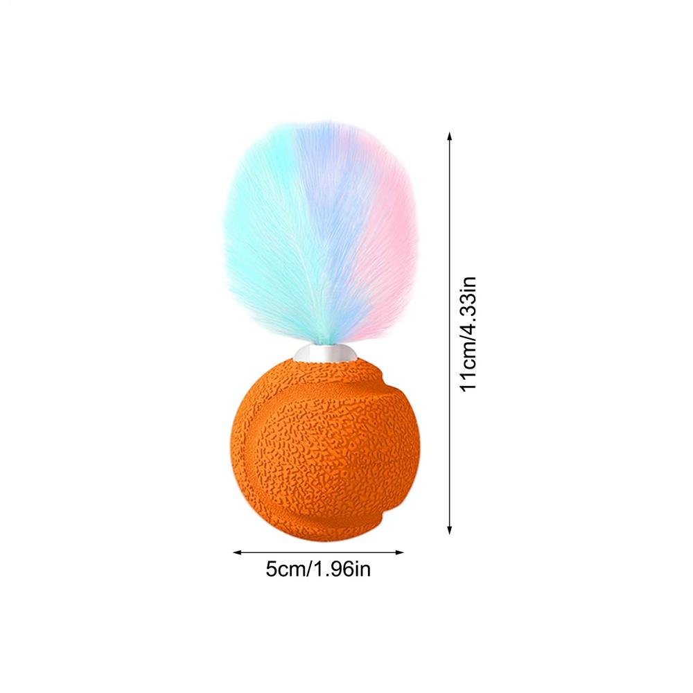 Ball With Feathers Cat Toy Kitten Teaser Ball With Sound Bouncy Interactive Exercise Training Entertainment Indoor Play For Cats помаранчевий
Ball With Feathers Cat Toy Kitten Teaser Ball With Sound Bouncy Interactive Exercise Training Entertainment Indoor Play For Cats помаранчевий