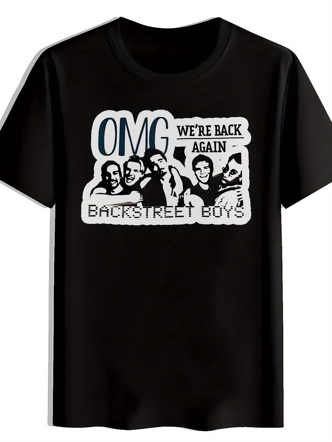Black Backstreet Boys Graphic T-shirt - Casual Summer Crew Neck Tee with Retro Rock Band Design XXXL
Black Backstreet Boys Graphic T-shirt - Casual Summer Crew Neck Tee with Retro Rock Band Design XXXL