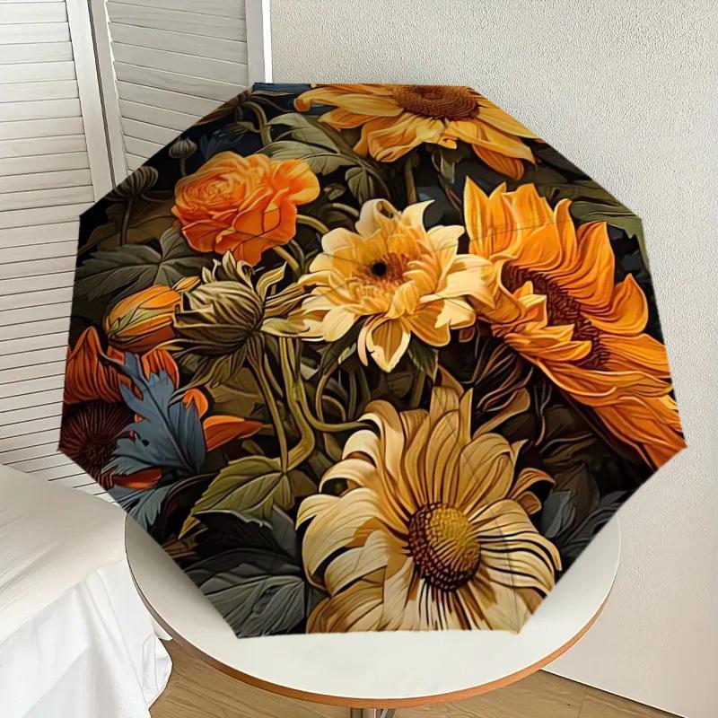 1pc Golden Floral Garden Umbrella with Plastic Handle,Suitable for All Seasons Home Travel Outdoor UmbrellaDD891
1pc Golden Floral Garden Umbrella with Plastic Handle,Suitable for All Seasons Home Travel Outdoor UmbrellaDD891