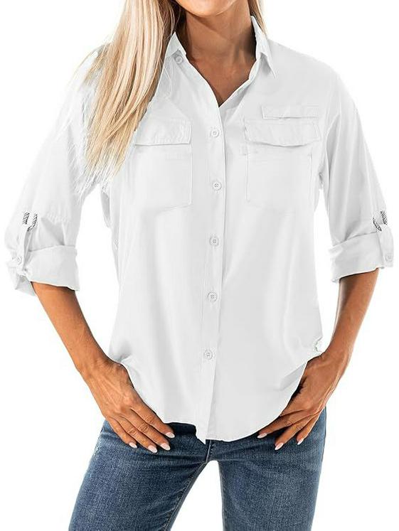 2026 Women s Quick-Dry Long-Sleeve Outdoor Shirt for Hiking and Sun Protection S білий
2026 Women s Quick-Dry Long-Sleeve Outdoor Shirt for Hiking and Sun Protection S білий