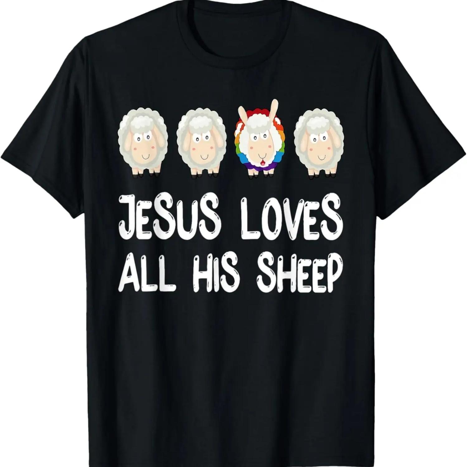 Jesus Loves All His Sheep LGBT Christian Jesus T-Shirt XXXXXL
Jesus Loves All His Sheep LGBT Christian Jesus T-Shirt XXXXXL