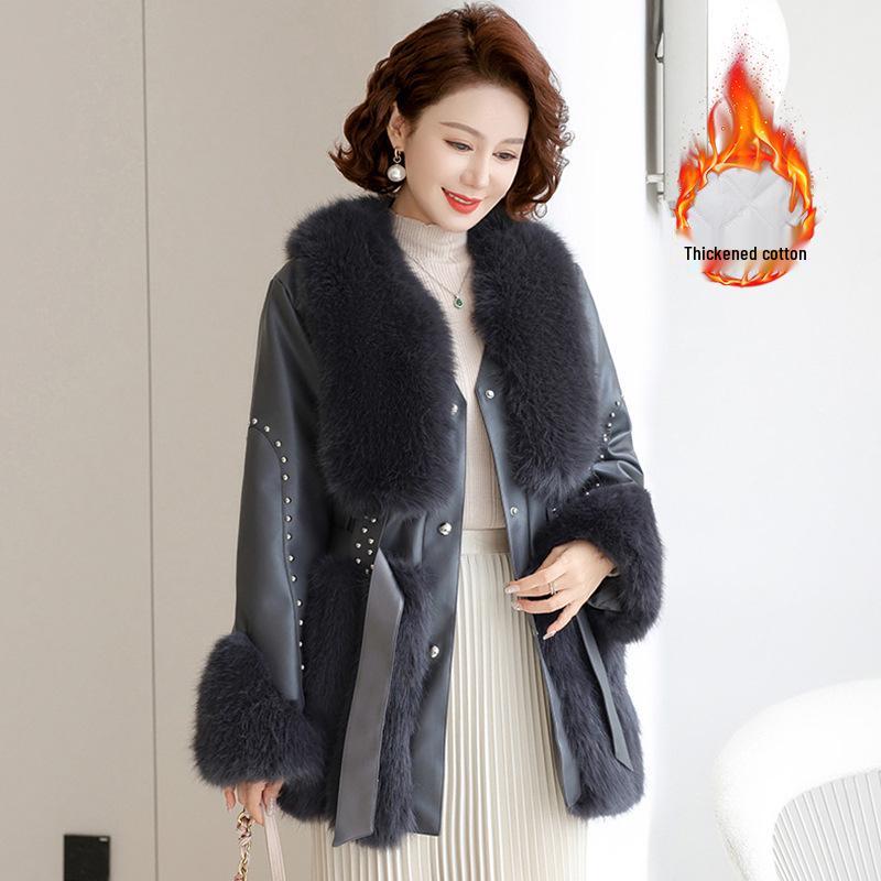 Women s Faux Leather & Mink Fur Jacket - Versatile, Warm, Stylish Autumn/Winter Coat 2XL for 110-125 lbs
Women s Faux Leather & Mink Fur Jacket - Versatile, Warm, Stylish Autumn/Winter Coat 2XL for 110-125 lbs