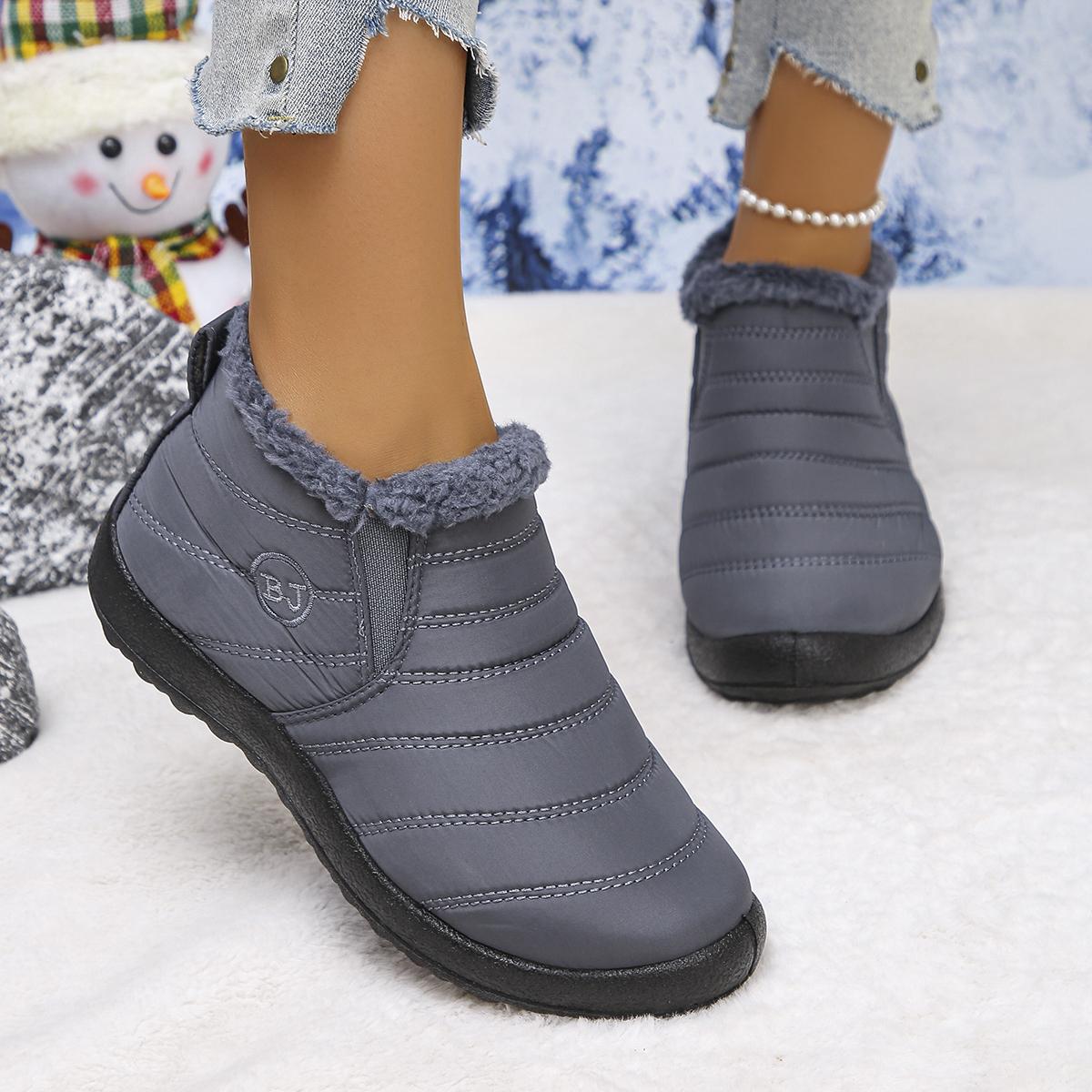 Women s Snow Boots Round Toe Flat Sole One Kick Cotton Boots Fashion All-match Plus-size Winter Women s Boots with Fur Lining 46 сірий
Women s Snow Boots Round Toe Flat Sole One Kick Cotton Boots Fashion All-match Plus-size Winter Women s Boots with Fur Lining 46 сірий
