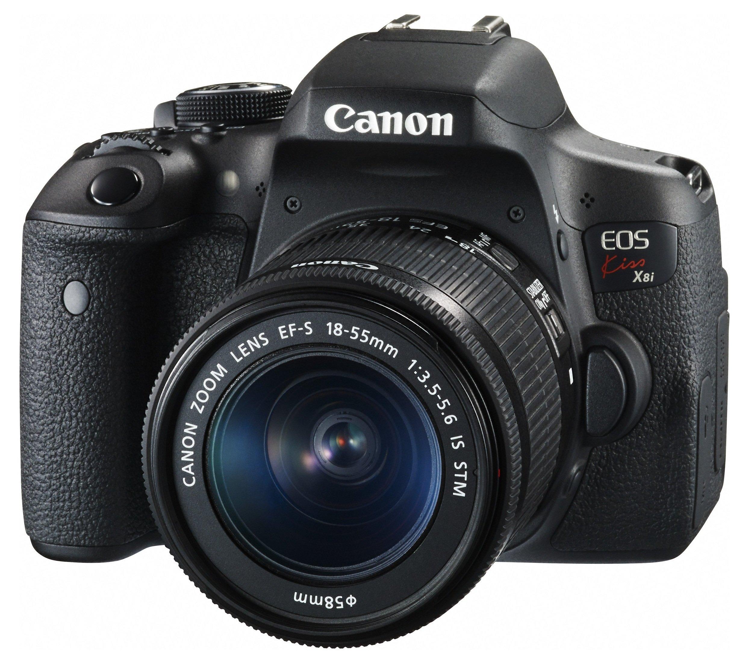 Canon EOS Kiss X8i Digital SLR Camera with EF-S 18-55mm f3.5-5.6 IS STM Lens Kit (KISSX8I-1855ISSTMLK)
Canon EOS Kiss X8i Digital SLR Camera with EF-S 18-55mm f3.5-5.6 IS STM Lens Kit (KISSX8I-1855ISSTMLK)