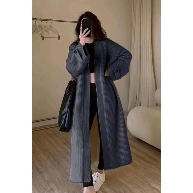 Осень и зима новый дизайн чувство ленивый стиль длинный свитер вязаный кардиган женский свободный и тонкий пальто топ толстый One size серый
Осень и зима новый дизайн чувство ленивый стиль длинный свитер вязаный кардиган женский свободный и тонкий пальто топ толстый One size серый